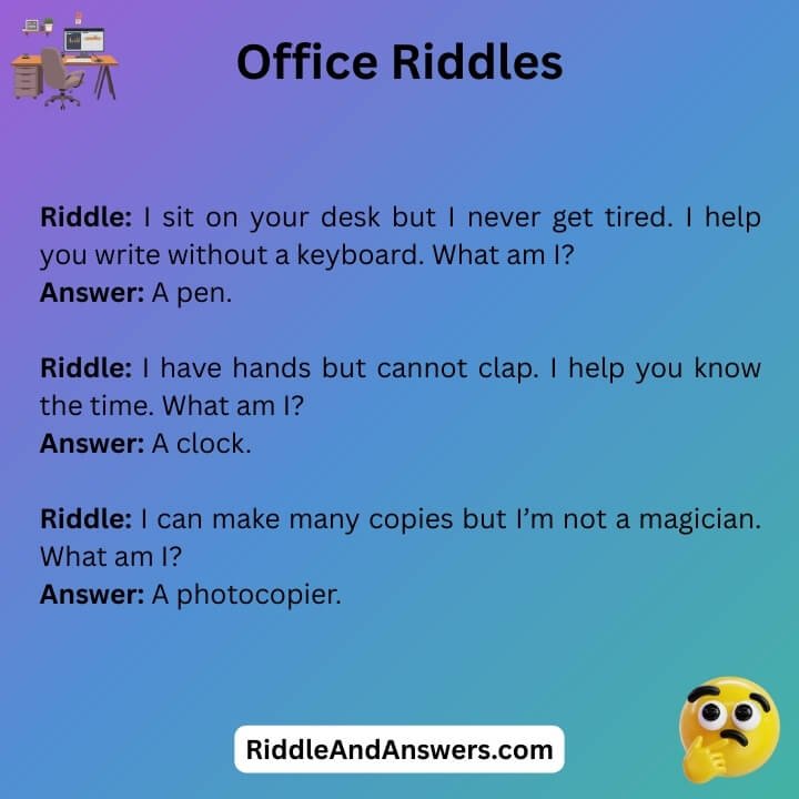 Fun Office Riddles