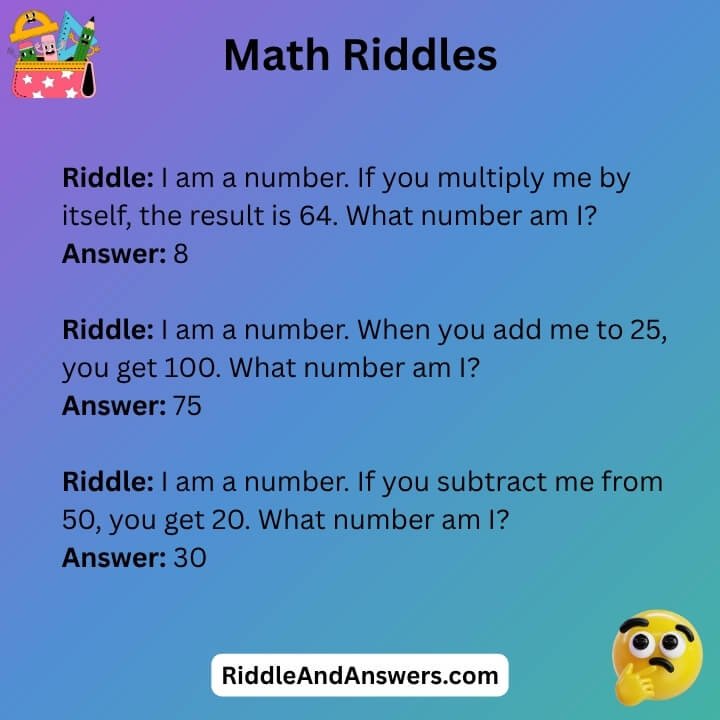 Math Riddles For Adults